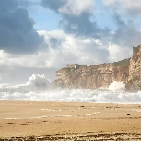 Daire Spacious With Sea View In - 120 M², Fireplace Nazaré